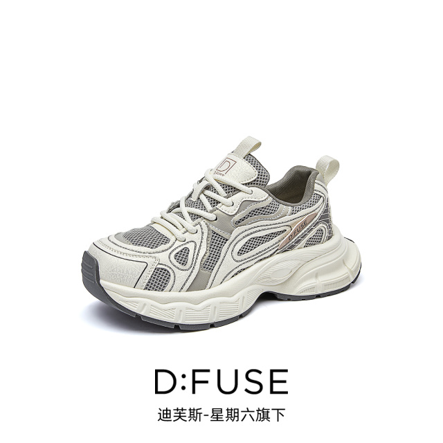 13156393.墨斯本D:Fuse/迪芙斯新款厚底增高运动休闲百搭女鞋星期六集团DF4311212J
