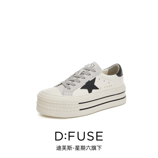 13156304.墨斯本D:Fuse/迪芙斯新款厚底增高运动休闲百搭女鞋星期六集团DF4311231J