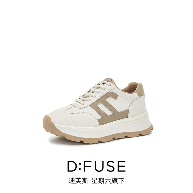 13156292.墨斯本D:Fuse/迪芙斯新款厚底增高运动休闲百搭女鞋星期六集团DFD111242I