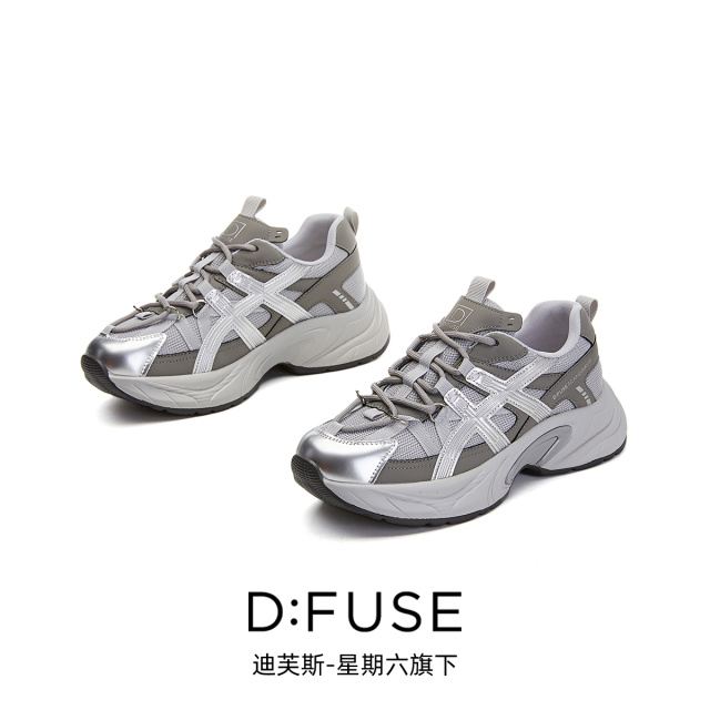 13156389.墨斯本D:Fuse/迪芙斯新款厚底增高运动休闲百搭女鞋星期六集团DF4311183J