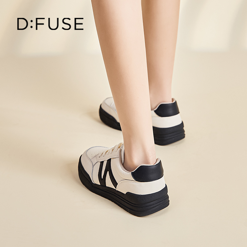 13156305.墨斯本D:Fuse/迪芙斯新款厚底增高运动休闲百搭女鞋星期六集团DF4311206J