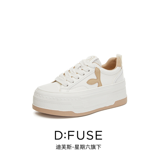 13157190.墨斯本D:Fuse/迪芙斯新款厚底增高运动休闲百搭女鞋星期六集团DFD111254I