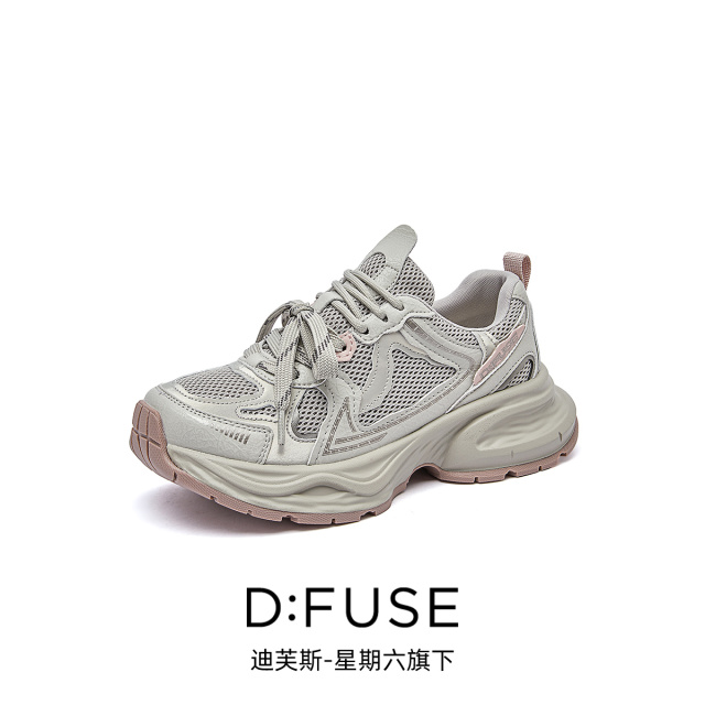 13156302.墨斯本D:Fuse/迪芙斯新款厚底增高运动休闲百搭女鞋星期六集团DF4311211J