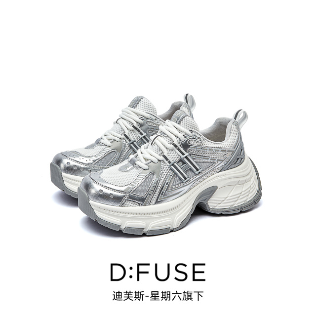 13156296.墨斯本D:Fuse/迪芙斯新款厚底增高运动休闲百搭女鞋星期六集团DF4311207J
