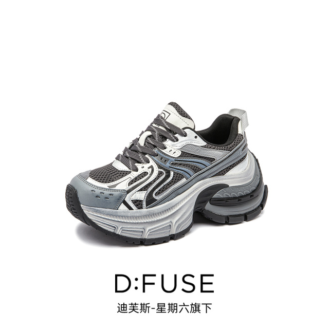 13156385.墨斯本D:Fuse/迪芙斯新款厚底增高运动休闲百搭女鞋星期六集团DF4311208J