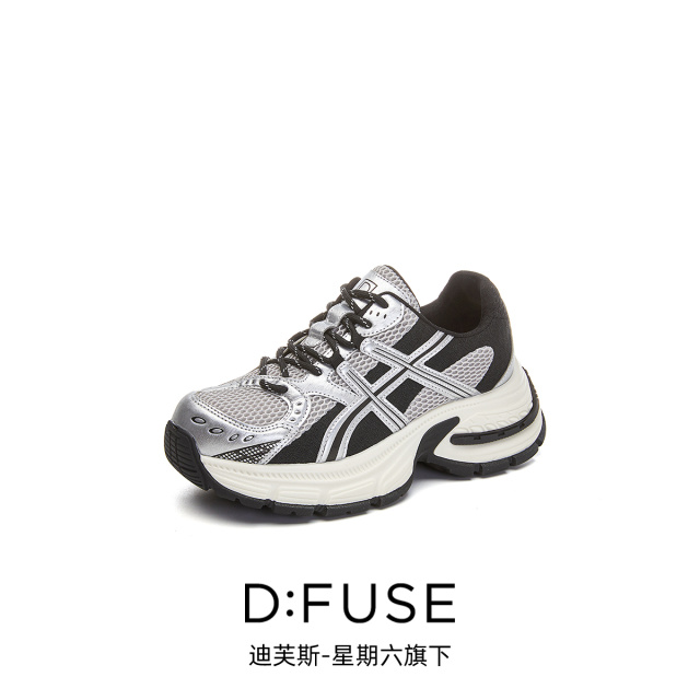 13156303.墨斯本D:Fuse/迪芙斯新款厚底增高运动休闲百搭女鞋星期六集团DFD111214I
