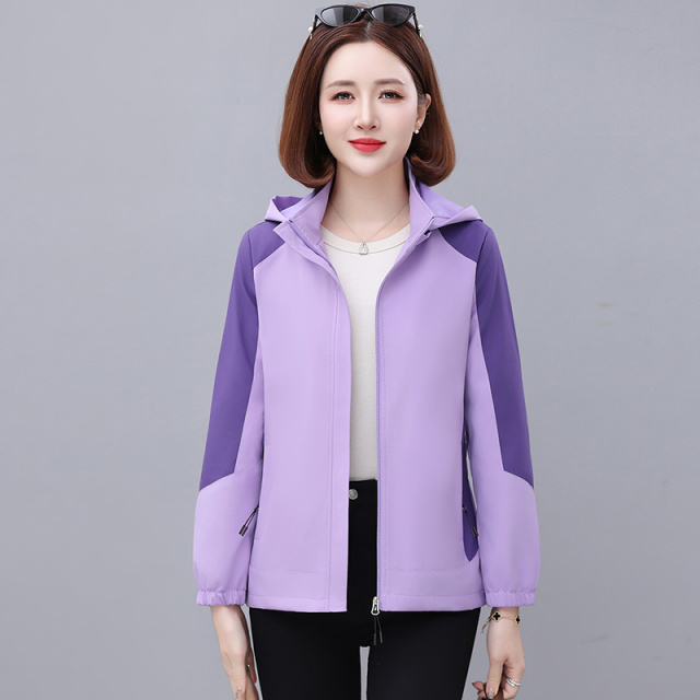 13178372.衣仕梵春秋新款女式韩版拼色时尚百搭外套【衣仕梵女装QD】