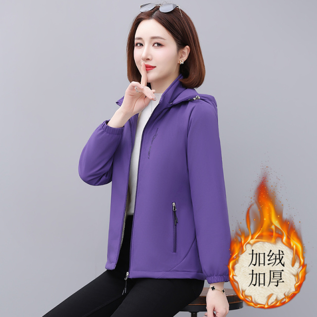 13178369.衣仕梵春秋新款女式简约加绒保暖时髦百搭外套【衣仕梵女装QD】