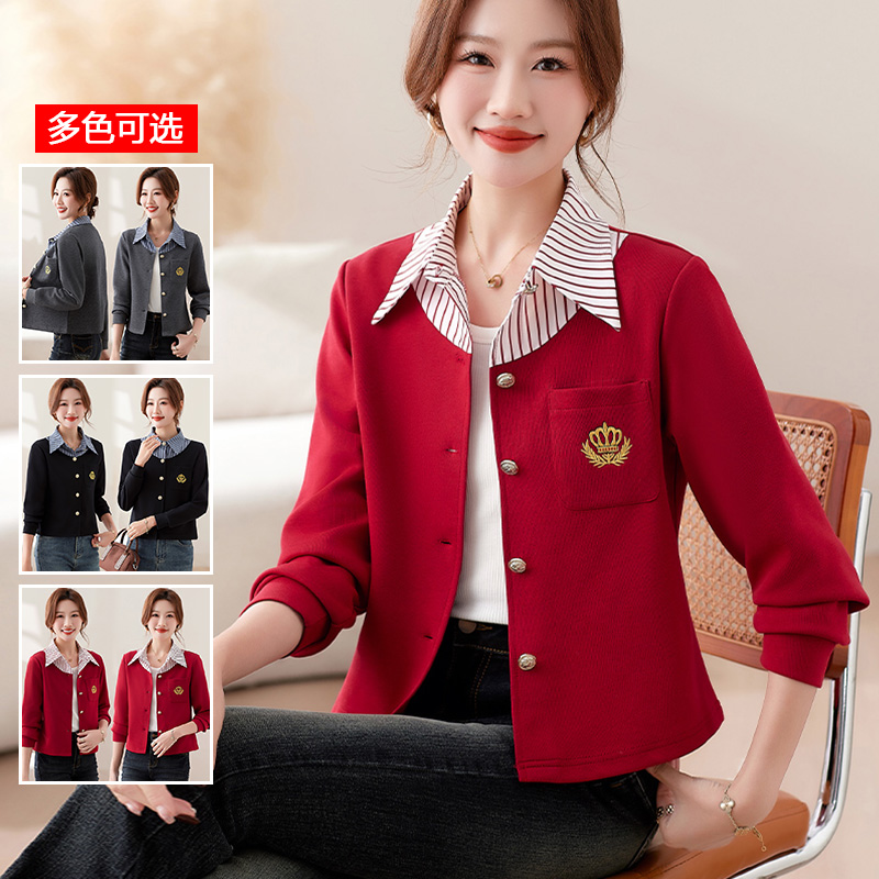 13178377.衣仕梵春秋新款女式时尚小香风时髦百搭衬衫【衣仕梵女装QD】