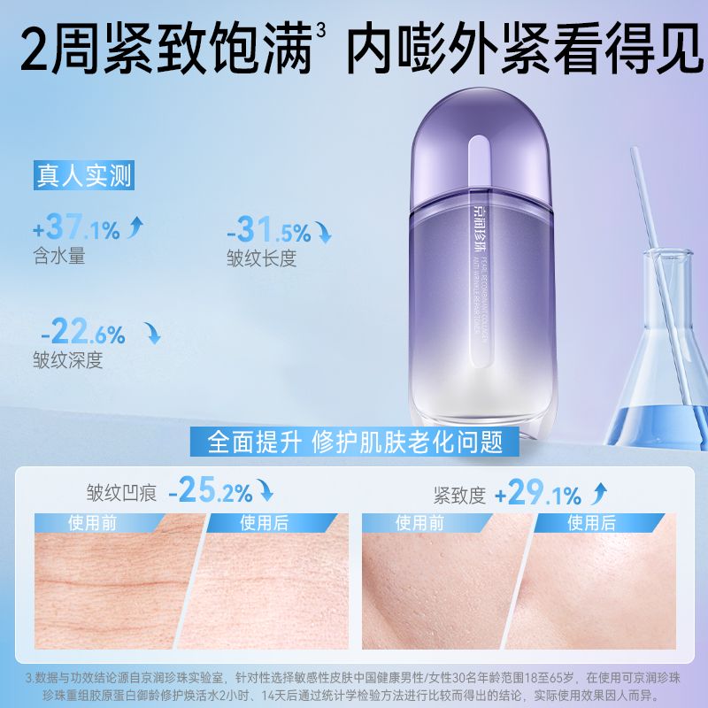 13181490.【御龄修护】京润珍珠珍珠重组胶原蛋白御龄修护焕活水100ml