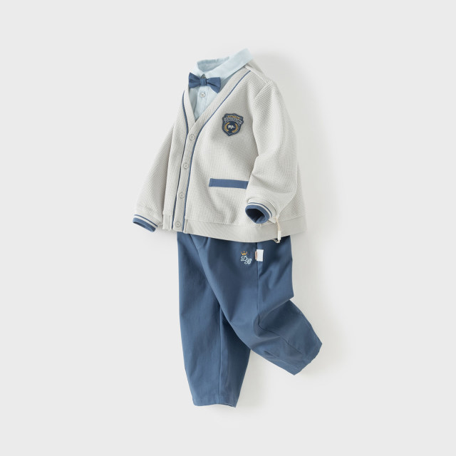13184826.戴维贝拉男童套装秋装儿童绅士礼服周岁宝宝帅气衣服