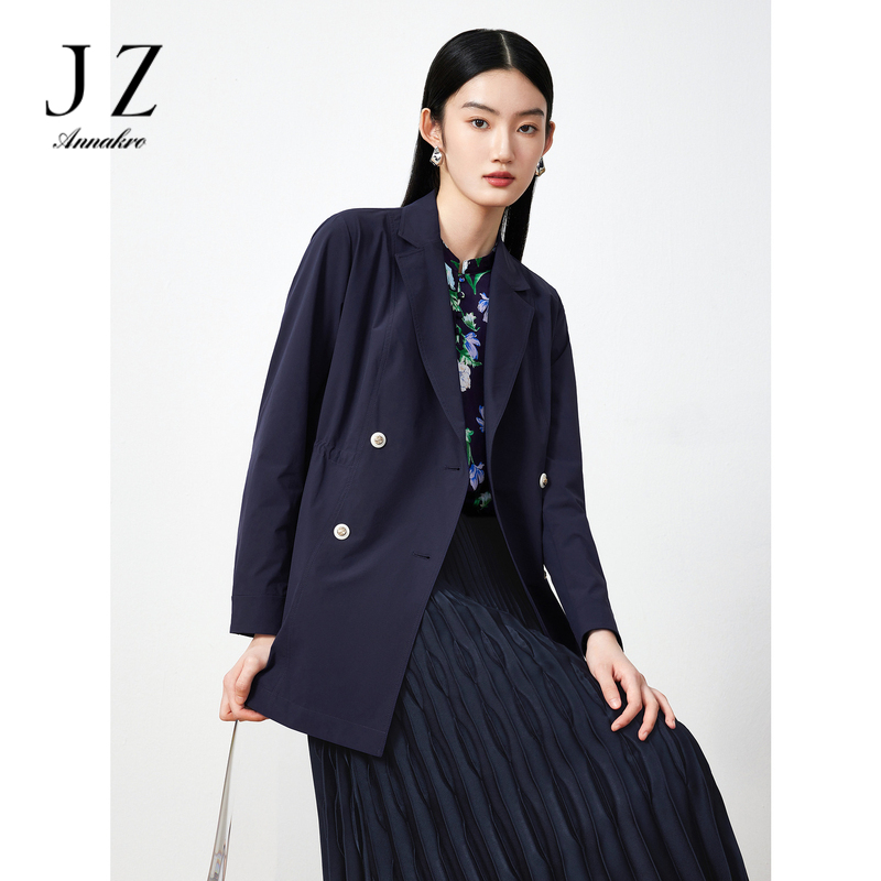 13187309.商场同款JZ玖姿职业通勤西装女装春季新款风衣外套JWDC41301