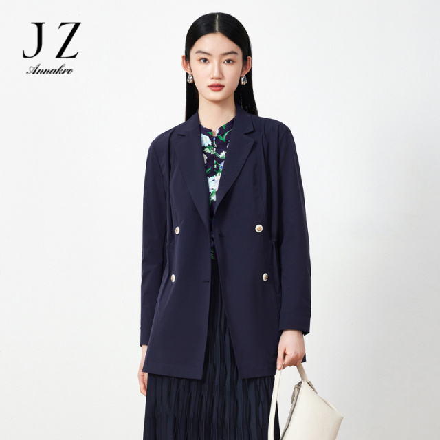 13187309.商场同款JZ玖姿职业通勤西装女装春季新款风衣外套JWDC41301