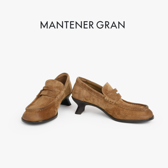 13493833.MG.乐福鞋Mantener Gran设计感小众女鞋复古英伦风乐福鞋一脚蹬单鞋舒适高跟