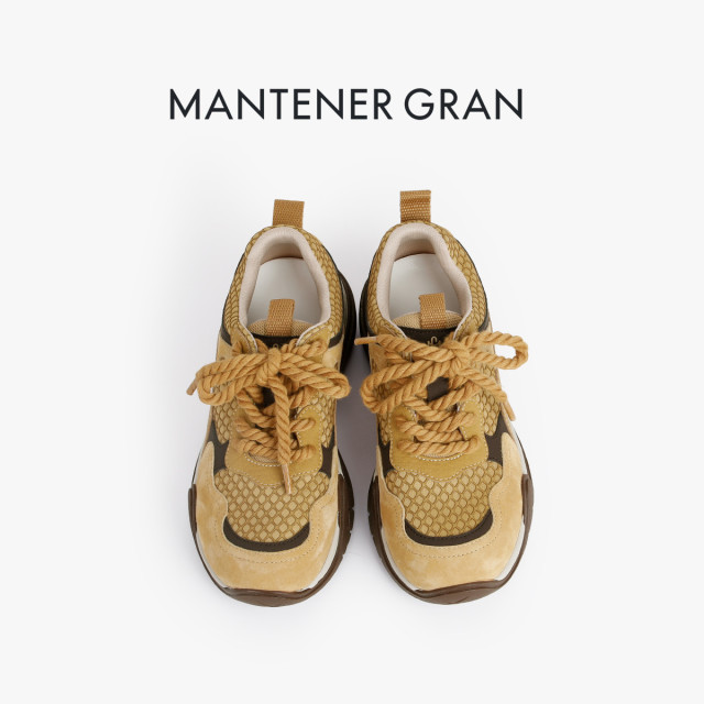 13203018.MG.休闲鞋Mantener Gran2026春款休闲鞋板鞋拼色通勤百搭潮流个性厚底运动休闲鞋女