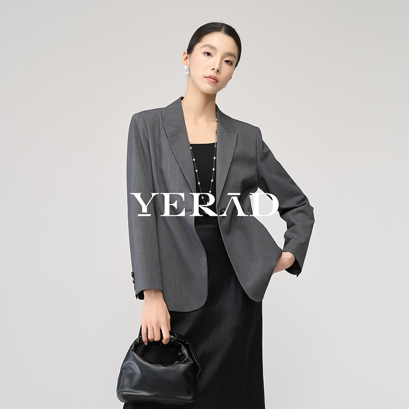 13215763.【娅丽达】高智感修身西装外套女高级感休闲通勤西服