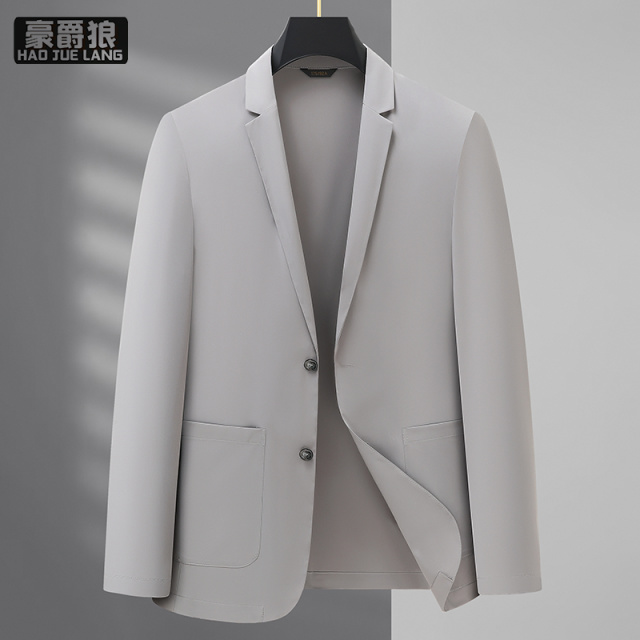 13221328.夏季薄款小西装男休闲上衣春夏西服单件外套春秋款高级感单西
