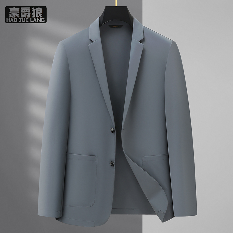 13221328.夏季薄款小西装男休闲上衣春夏西服单件外套春秋款高级感单西