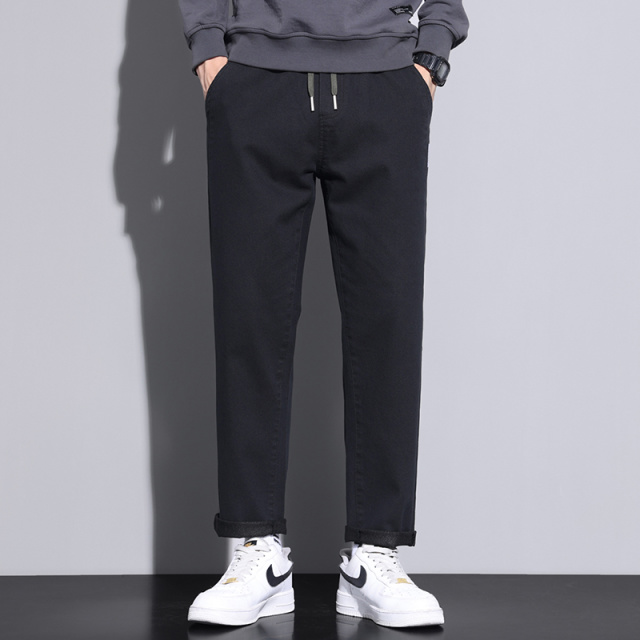 13216975.春秋2026新款休闲裤男潮流百搭裤子男修身显瘦时尚休闲裤男免烫