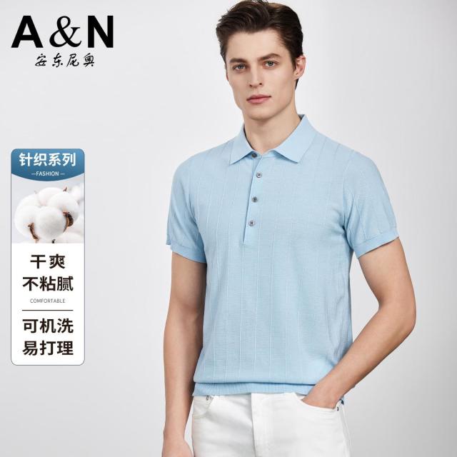 13218554.【可机洗】老钱风亲肤棉polo衫男短袖易打理休闲翻领针织t恤