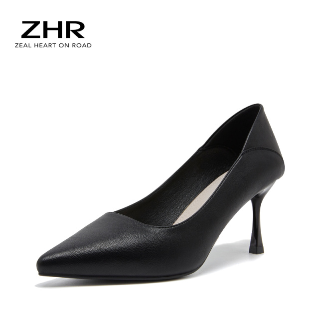 13223016.【ZHR则则】高跟鞋尖头套脚细跟女鞋[PU]