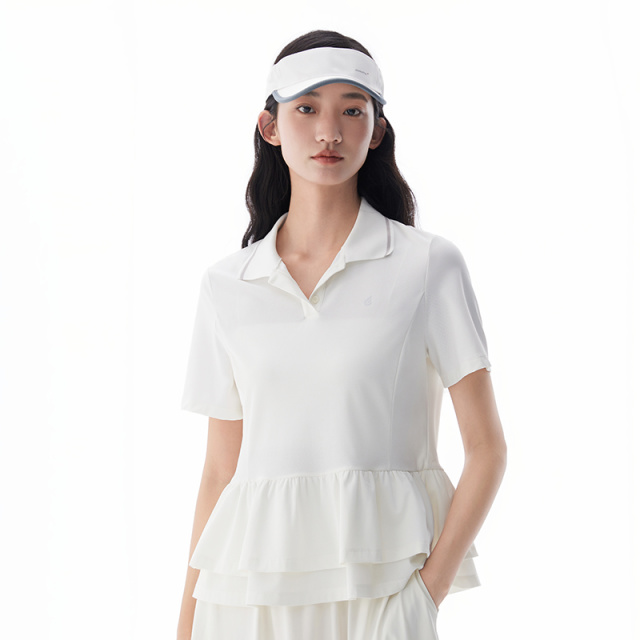 13240035.艾莱依短袖女夏季凉感防晒T恤运动UPF50休闲户外穿搭Polo上衣
