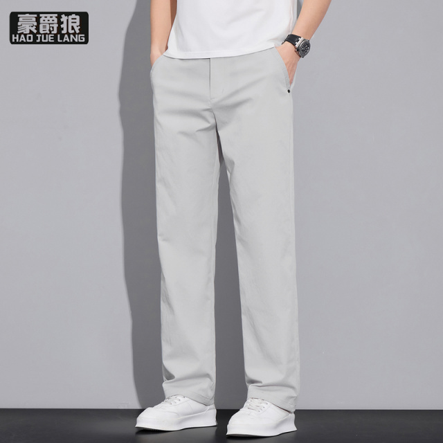 13233913.直筒裤男新款春夏季潮牌百搭薄款长裤美式宽松阔腿男士休闲裤子