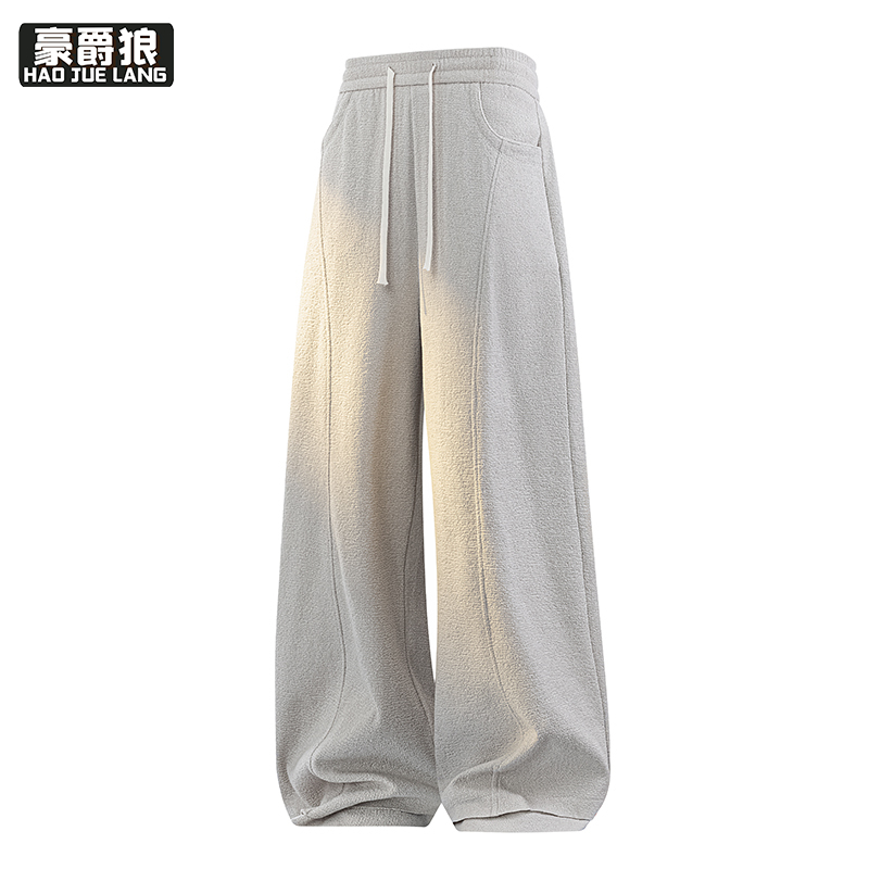 13233984.春夏美式休闲裤男新款高街潮牌运动裤宽松直筒长裤子