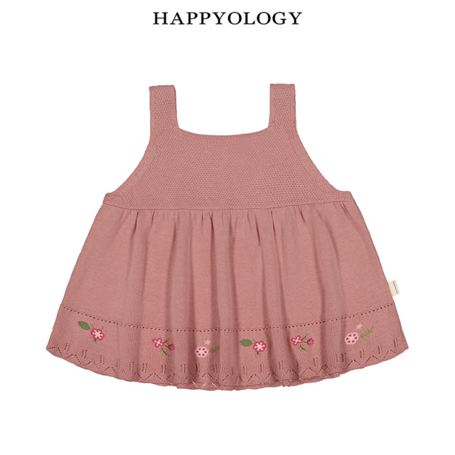 13243618.happyology英国女童绣花毛织无袖上衣