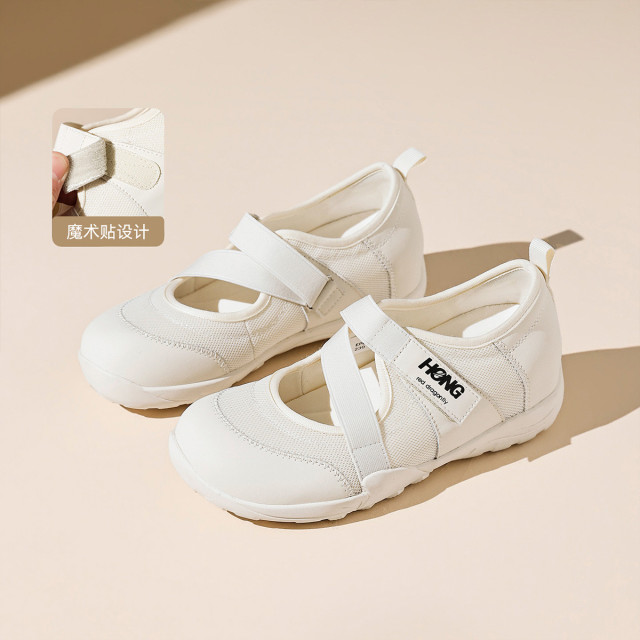 13245185.红蜻蜓新款女鞋夏季透气运动玛丽珍优雅百搭魔术贴女休闲鞋运动鞋