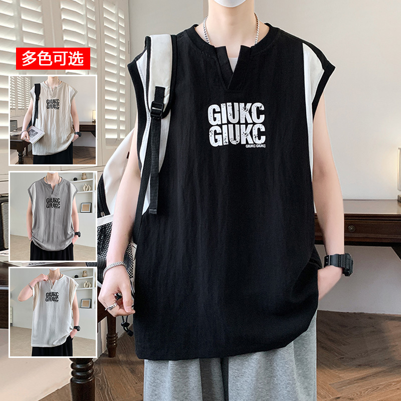 13256027.衣仕梵夏季新款男式大码潮流无袖透气百搭背心【衣仕梵男装XJ】