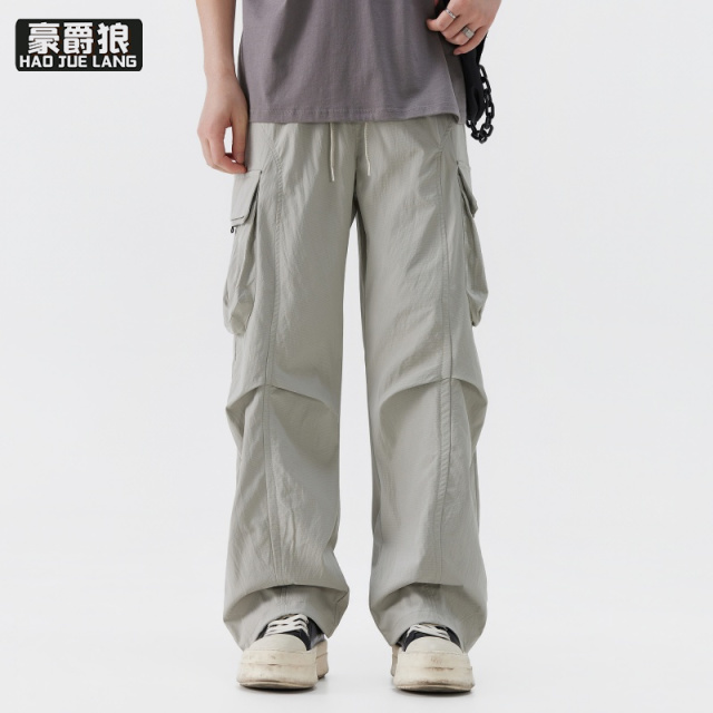 13256270.工装休闲裤男春秋季新款束脚裤户外运动宽松休闲潮流裤子男
