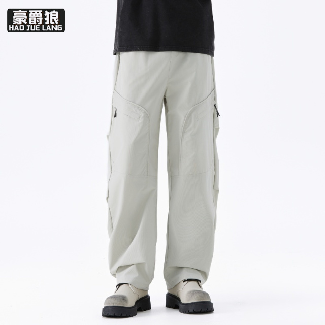 13256260.透气轻薄男士运动休闲裤春夏季新款户外百搭宽松长裤卫裤