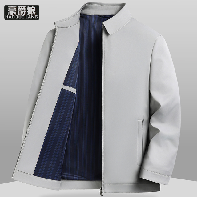 13256238.中老年春季夹克男新款商务通勤免烫抗皱轻奢高品质外套