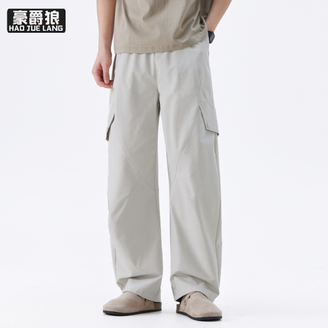 13256261.男士工装裤春季男装户外冲锋裤运动休闲裤时尚百搭男士长裤