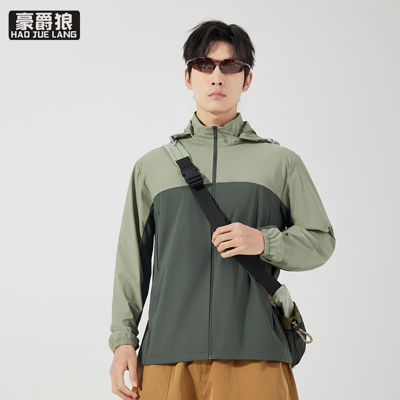 13256301.夏季冰丝防晒衣男女时尚新款户外防紫外线薄款透气外套防晒服
