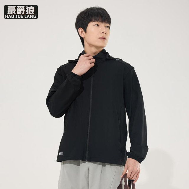 13256297.夏季宽松轻薄款冰丝透气连帽休闲防晒服透气排汗情侣外套