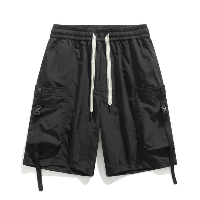 13256404.工装短裤夏季薄款潮牌复古新款运动外穿时尚百搭休闲男士五分裤子