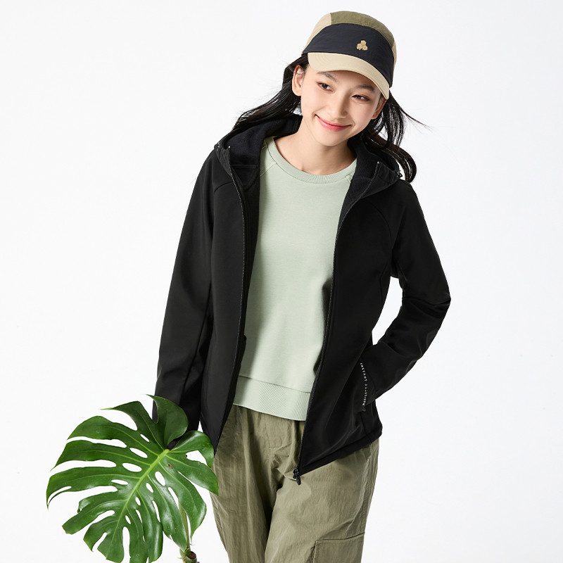 13257243.361°休闲百搭防风女装运动加绒防风外套662544603
