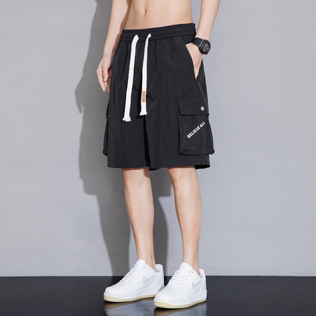 13256389.工装短裤男夏季男士运动休闲美式中裤宽松五分裤子潮牌透气裤