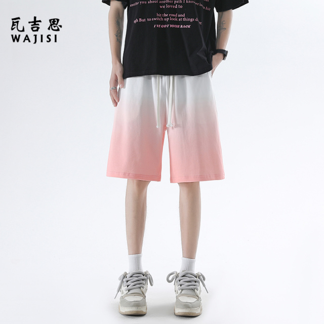 13265412.新款男士短裤潮牌宽松休闲裤子纯色五分裤冰丝篮球裤沙滩裤