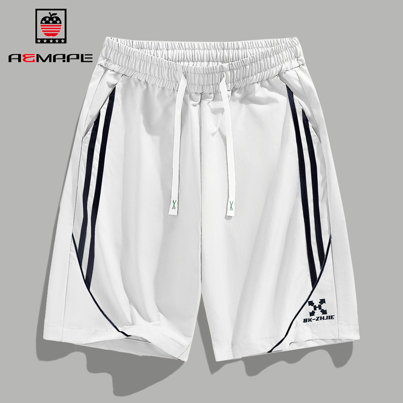 13267456.AEMAPE短裤男夏季宽松百搭五分裤青年户外抽绳沙滩裤