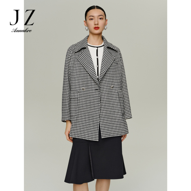 13269922.商场同款JZ玖姿城市摩登复古驳领外套女秋季新款JWDQ40510