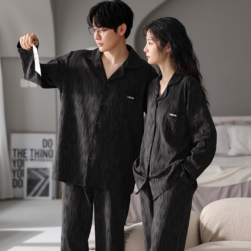 13286483.少宜睡衣套装家居服新款纯棉长袖春秋情侣夏款可外穿可外出薄款大码居家亲肤休闲加大加肥基础宽松柔软潮流百搭