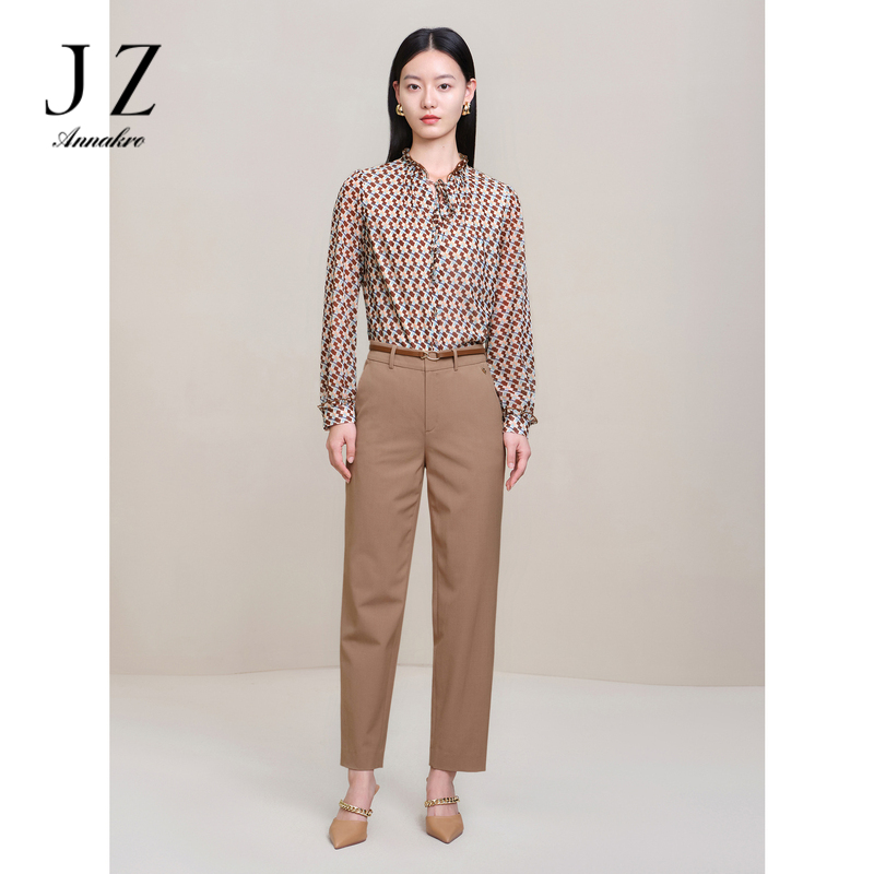 13274224.商场同款JZ玖姿通勤优雅OL直筒休闲裤女春季新款JWCC11002