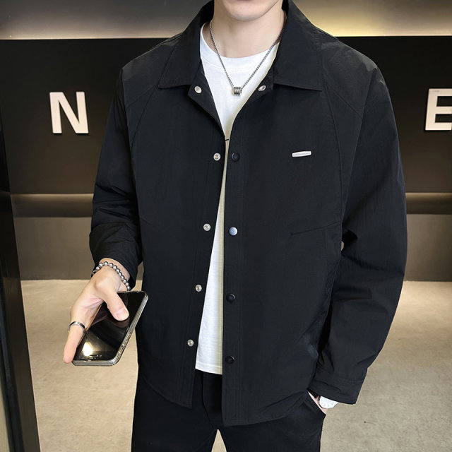 13315673.2026秋装新款男士翻领时尚潮流夹克外套