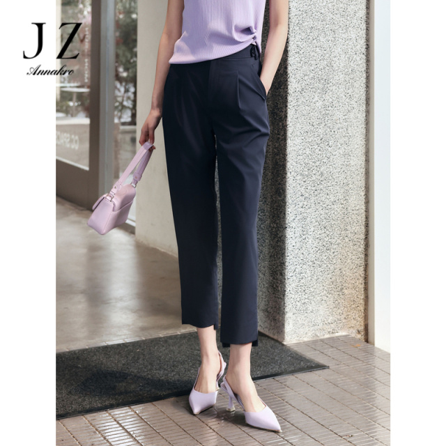 13314449.商场同款JZ玖姿简约通勤时尚锥形裤裤子女装夏新款JZEX11114