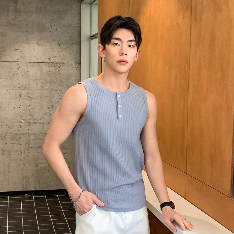13315967.七玻威夏季上新男式韩版修身无袖透气时尚背心【七玻威男装XJ】