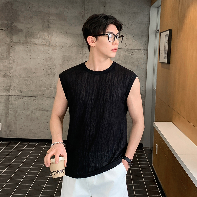 13315965.七玻威夏季上新男式韩版肌理感透气时尚背心【七玻威男装XJ】
