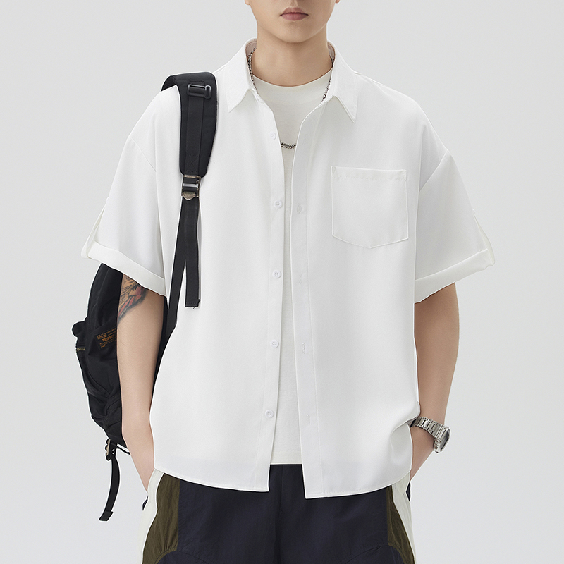 13319487.淘贝鼠夏季上新男式简约工装潮流百搭短袖衬衫【淘贝鼠男装XJ】